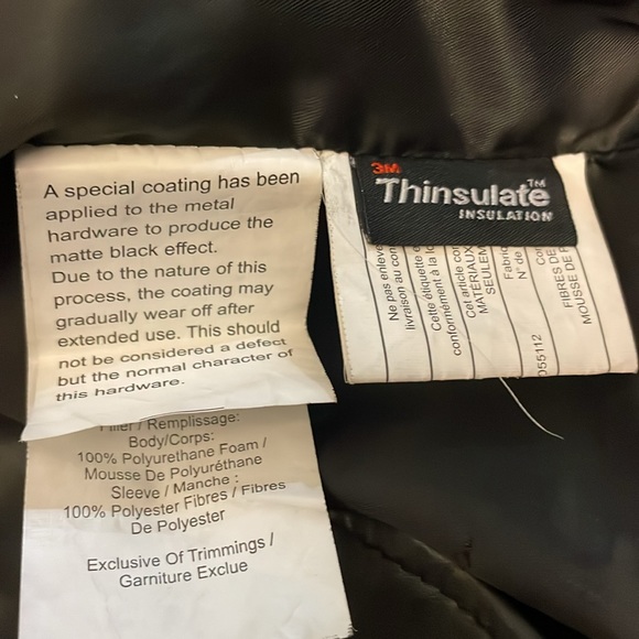 Black genuine leather Danier quilted jacket 3XS - Picture 9 of 9